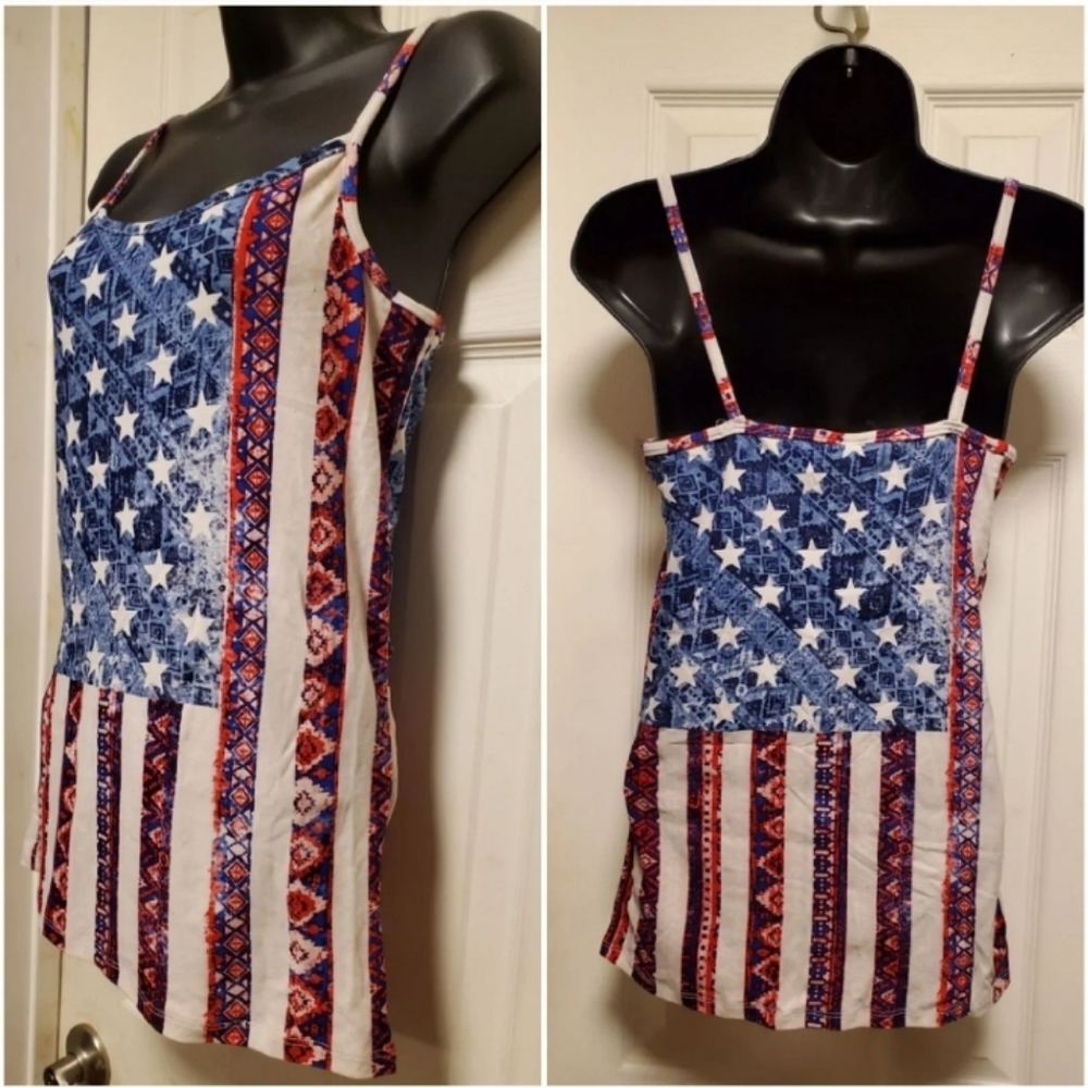 Rue21 Flag Elongated Camisole/Medium/EUC